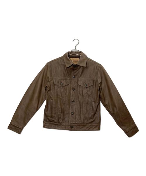 GAP BLUE JEANS（ギャップブルージーンズ）GAP BLUE JEANS (ギャップブルージーンズ) レザートラッカージャケット ブラウン サイズ:XSの古着・服飾アイテム