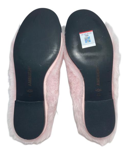 AMBUSH（アンブッシュ）AMBUSH (アンブッシュ) UGG (アグ) Mary Jane ファーフラットシューズ ピンク サイズ:24の古着・服飾アイテム