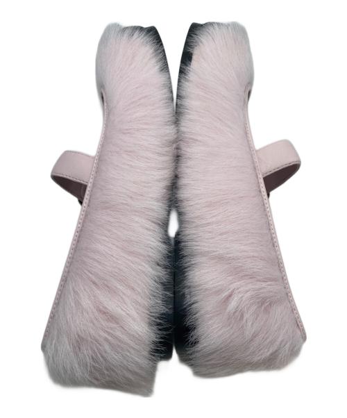 AMBUSH（アンブッシュ）AMBUSH (アンブッシュ) UGG (アグ) Mary Jane ファーフラットシューズ ピンク サイズ:24の古着・服飾アイテム