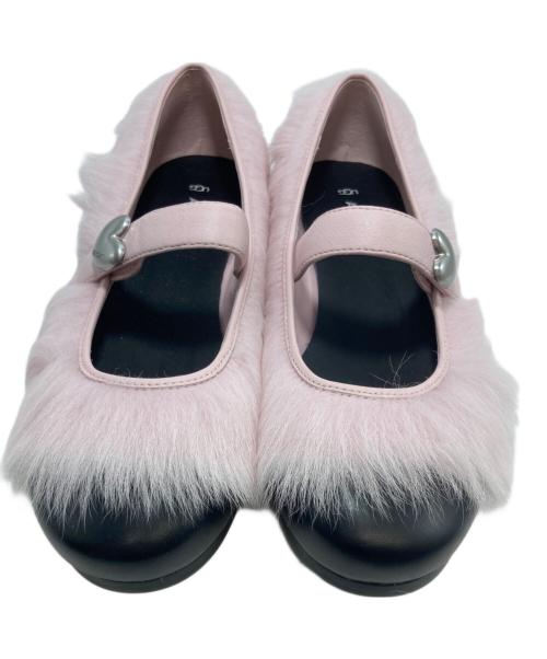 AMBUSH（アンブッシュ）AMBUSH (アンブッシュ) UGG (アグ) Mary Jane ファーフラットシューズ ピンク サイズ:24の古着・服飾アイテム