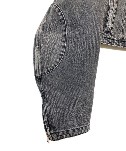 AMBUSH（アンブッシュ）AMBUSH (アンブッシュ) クロップド DENIM RIDER JACKET ブラック サイズ:Sの古着・服飾アイテム
