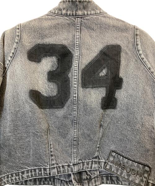 AMBUSH（アンブッシュ）AMBUSH (アンブッシュ) クロップド DENIM RIDER JACKET ブラック サイズ:Sの古着・服飾アイテム