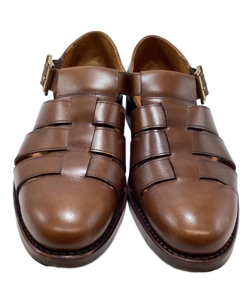 Jalan Sriwijaya（ジャランスリウァヤ）Jalan Sriwijaya (ジャランスリウァヤ) 別注 98819 Bali / CASTAGNA CALF (LEATHER SOLE) ブラウン サイズ:7の古着・服飾アイテム
