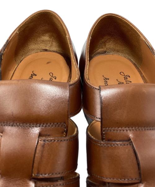Jalan Sriwijaya（ジャランスリウァヤ）Jalan Sriwijaya (ジャランスリウァヤ) 別注 98819 Bali / CASTAGNA CALF (LEATHER SOLE) ブラウン サイズ:7の古着・服飾アイテム