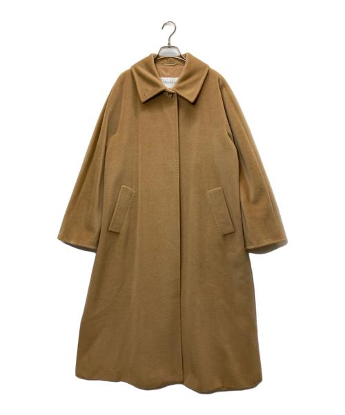 MaxMara（マックスマーラ）MaxMara (マックスマーラ) カシミヤ混ステンカラーコート キャメル サイズ:38の古着・服飾アイテム