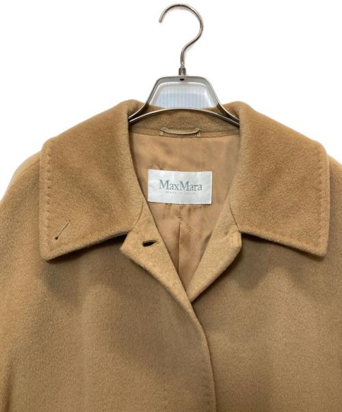 MaxMara（マックスマーラ）MaxMara (マックスマーラ) カシミヤ混ステンカラーコート キャメル サイズ:38の古着・服飾アイテム