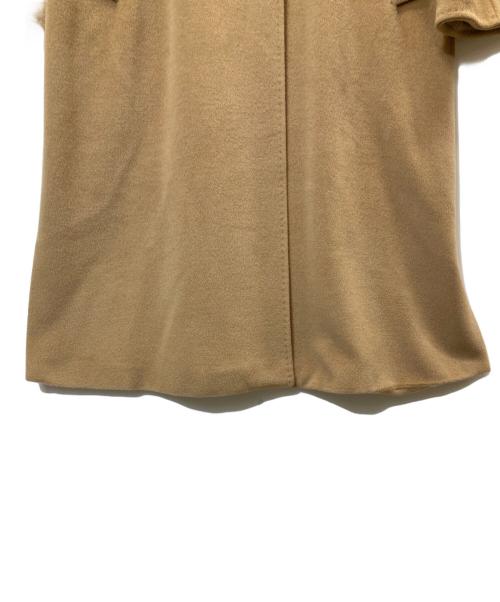 MaxMara（マックスマーラ）MaxMara (マックスマーラ) カシミヤ混ステンカラーコート キャメル サイズ:38の古着・服飾アイテム