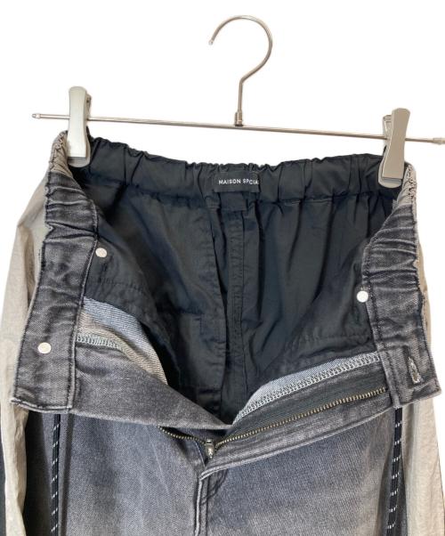 MAISON SPECIAL（メゾンスペシャル）MAISON SPECIAL (メゾンスペシャル) Denim Track Pants ブラック サイズ:36の古着・服飾アイテム