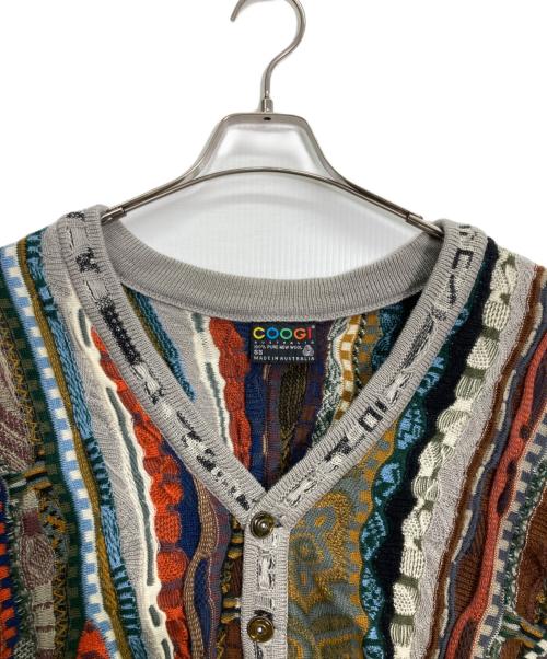 Coogi（クージー）Coogi (クージー) 3Dニットカーディガン マルチカラー サイズ:SSの古着・服飾アイテム