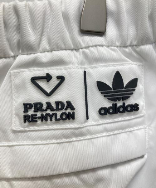 adidas（アディダス）adidas (アディダス) PRADA (プラダ) 21AW  RE-NYLON PANT ホワイト サイズ:Lの古着・服飾アイテム