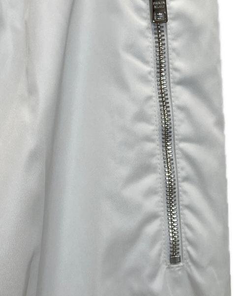 adidas（アディダス）adidas (アディダス) PRADA (プラダ) 21AW  RE-NYLON PANT ホワイト サイズ:Lの古着・服飾アイテム