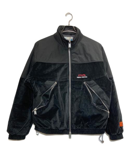 HERON PRESTON（ヘロンプレストン）HERON PRESTON (ヘロンプレストン) CTNMB Turt-Neck Velvet Jacket ブラック サイズ:Lの古着・服飾アイテム