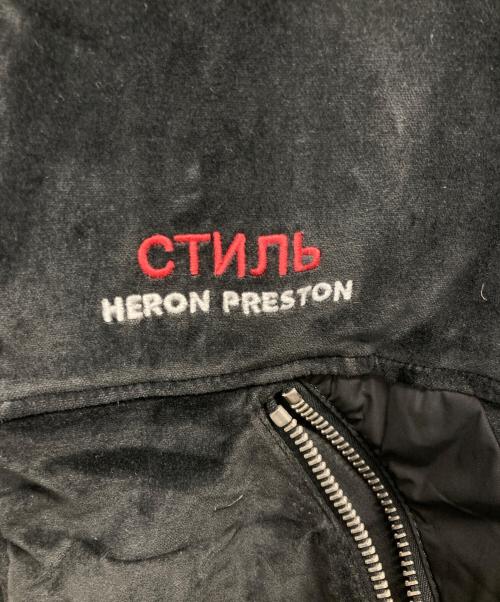 HERON PRESTON（ヘロンプレストン）HERON PRESTON (ヘロンプレストン) CTNMB Turt-Neck Velvet Jacket ブラック サイズ:Lの古着・服飾アイテム