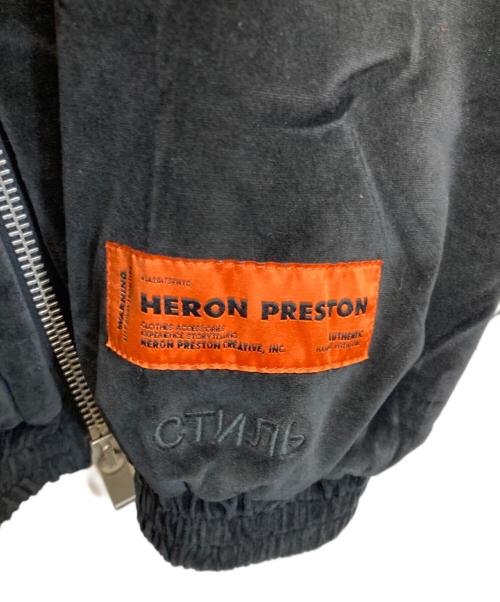 HERON PRESTON（ヘロンプレストン）HERON PRESTON (ヘロンプレストン) CTNMB Turt-Neck Velvet Jacket ブラック サイズ:Lの古着・服飾アイテム