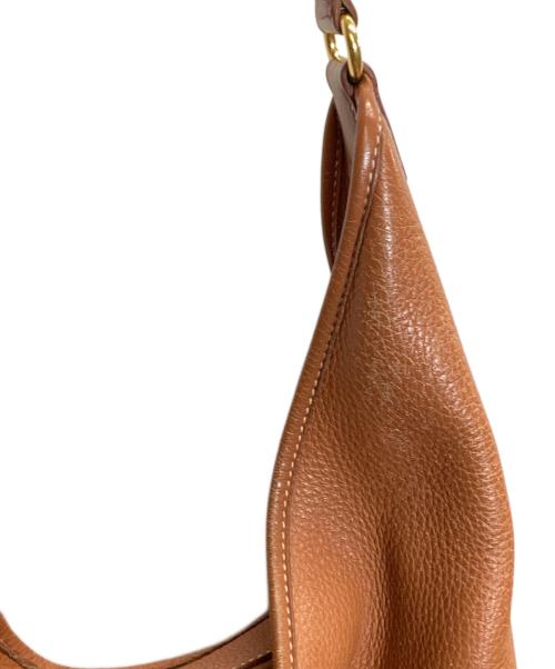 HERMES（エルメス）HERMES (エルメス) ヴィンテージレザーショルダーバッグ ブラウンの古着・服飾アイテム