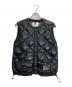 and wander（アンドワンダー）の古着「DIAMOND STITCH DOWN VEST 2」｜ブラック