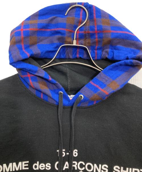 SUPREME（シュプリーム）Supreme (シュプリーム) COMME des GARCONS SHIRT (コムデギャルソンシャツ) CDG SHIRT HOODIE ブラック サイズ:Mの古着・服飾アイテム