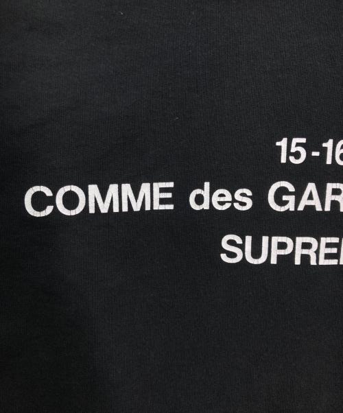 SUPREME（シュプリーム）Supreme (シュプリーム) COMME des GARCONS SHIRT (コムデギャルソンシャツ) CDG SHIRT HOODIE ブラック サイズ:Mの古着・服飾アイテム