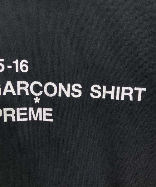 SUPREME（シュプリーム）Supreme (シュプリーム) COMME des GARCONS SHIRT (コムデギャルソンシャツ) CDG SHIRT HOODIE ブラック サイズ:Mの古着・服飾アイテム