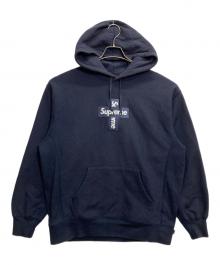 SUPREME（シュプリーム）の古着「Cross Box Logo Hooded Sweatshirt」｜ブラック