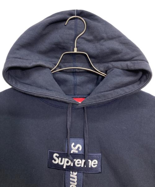 SUPREME（シュプリーム）Supreme (シュプリーム) Cross Box Logo Hooded Sweatshirt ブラック サイズ:Lの古着・服飾アイテム