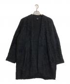 ATONエイトン）の古着「MOHAIR SHAGGY OVERSIZED CARDIGAN」｜ブラック