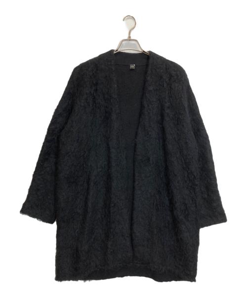 ATON（エイトン）ATON (エイトン) MOHAIR SHAGGY OVERSIZED CARDIGAN ブラック サイズ:02の古着・服飾アイテム