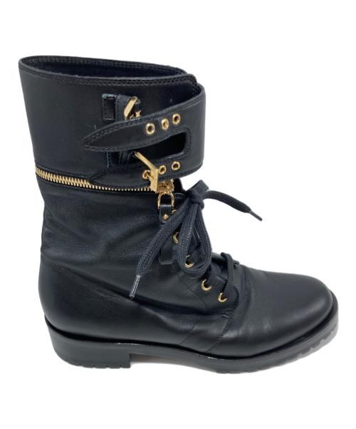 sergio rossi（セルジオロッシ）sergio rossi (セルジオロッシ) ブーツ ブラック サイズ:SIZE 38 1/2の古着・服飾アイテム