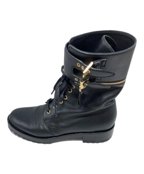 sergio rossi（セルジオロッシ）sergio rossi (セルジオロッシ) ブーツ ブラック サイズ:SIZE 38 1/2の古着・服飾アイテム