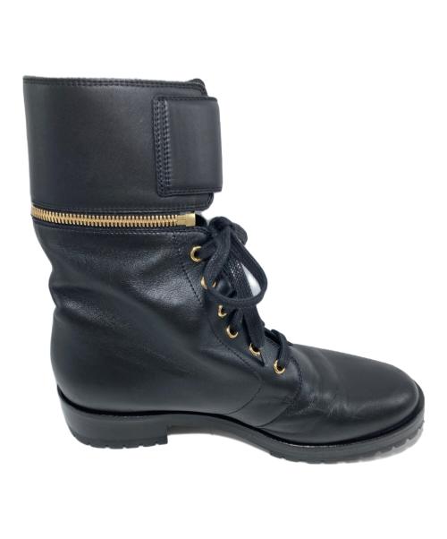 sergio rossi（セルジオロッシ）sergio rossi (セルジオロッシ) ブーツ ブラック サイズ:SIZE 38 1/2の古着・服飾アイテム