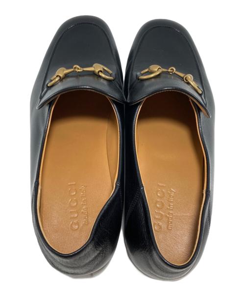 GUCCI（グッチ）GUCCI (グッチ) スクエアトゥホースビットローファー ブラック サイズ:26cmの古着・服飾アイテム