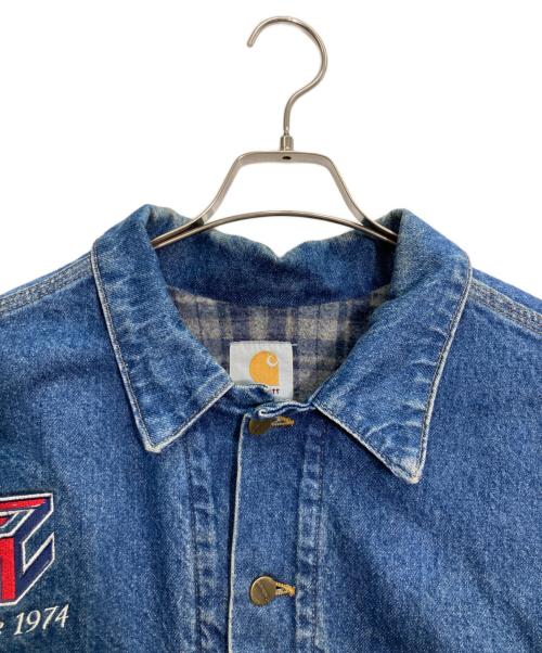 CarHartt（カーハート）CarHartt (カーハート) ブランケット裏地付デニムジャケット ブルー サイズ:XLの古着・服飾アイテム