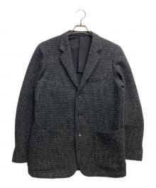 MARGARET HOWELL×Harris Tweed（マーガレットハウエル×ハリスツイード）の古着「ウール3Bジャケット」｜ブラック