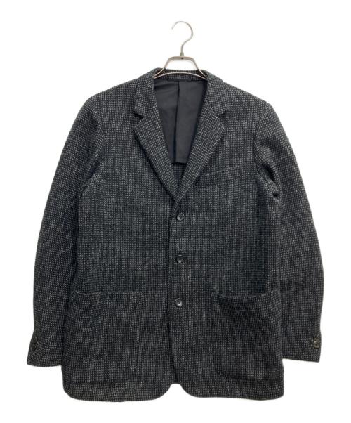 MARGARET HOWELL（マーガレットハウエル）MARGARET HOWELL (マーガレットハウエル) Harris Tweed (ハリスツイード) ウール3Bジャケット ブラック サイズ:Lの古着・服飾アイテム