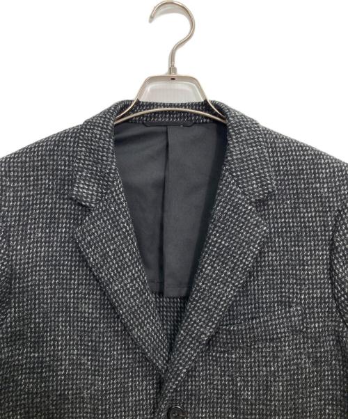 MARGARET HOWELL（マーガレットハウエル）MARGARET HOWELL (マーガレットハウエル) Harris Tweed (ハリスツイード) ウール3Bジャケット ブラック サイズ:Lの古着・服飾アイテム