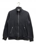 COMME des GARCONS HOMMEコムデギャルソン オム）の古着「裏フリースㇵの字ジップアップジャケット」｜グレー