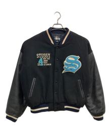 stussy（ステューシー）の古着「BIG-4ワッペンスタジャン」｜ブラック