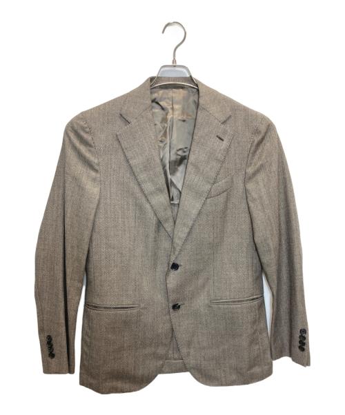 CARUSO（カルーゾ）CARUSO (カルーゾ) aida ウール2Bジャケット セットアップ ベージュ サイズ:SIZE 48の古着・服飾アイテム