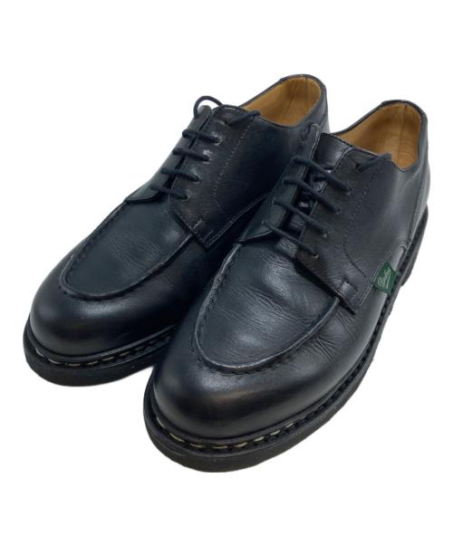 PARABOOT（パラブーツ）PARABOOT (パラブーツ) CHAMBORD Uチップシューズ ブラック サイズ:6の古着・服飾アイテム