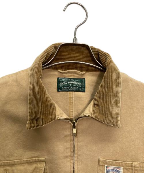 POLO COUNTRY（ポロカントリー）POLO COUNTRY (ポロカントリー) 襟コーデュロイ ワークジャケット ベージュ サイズ:Mの古着・服飾アイテム