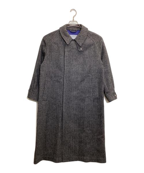 MACKINTOSH PHILOSOPHY（マッキントッシュ フィロソフィー）MACKINTOSH PHILOSOPHY (マッキントッシュ フィロソフィー) 【BEALACH（ベラック）】HEAT TWEED製 ミリタリーコート グレー サイズ:SIZE 2の古着・服飾アイテム