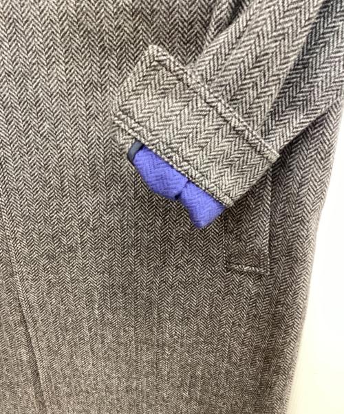 MACKINTOSH PHILOSOPHY（マッキントッシュ フィロソフィー）MACKINTOSH PHILOSOPHY (マッキントッシュ フィロソフィー) 【BEALACH（ベラック）】HEAT TWEED製 ミリタリーコート グレー サイズ:SIZE 2の古着・服飾アイテム