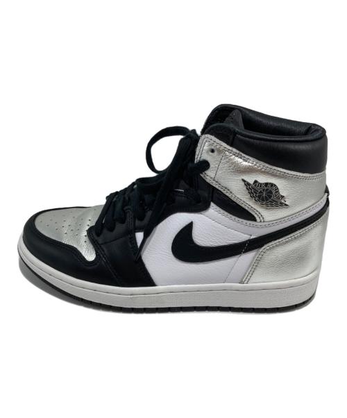 NIKE（ナイキ）NIKE (ナイキ) WMNS AIR JORDAN 1 HIGH OG シルバー サイズ:24.5cm 未使用品の古着・服飾アイテム