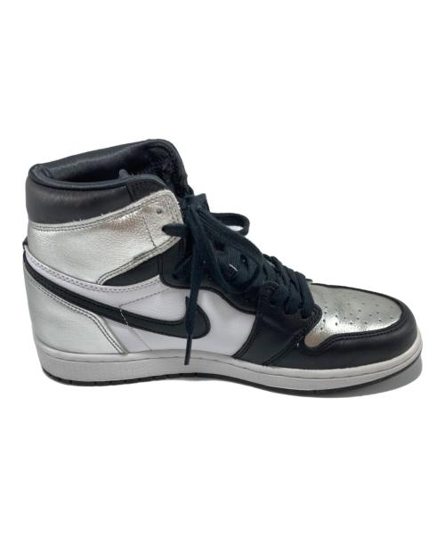 NIKE（ナイキ）NIKE (ナイキ) WMNS AIR JORDAN 1 HIGH OG シルバー サイズ:24.5cm 未使用品の古着・服飾アイテム