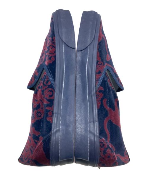 Needles（ニードルズ）Needles (ニードルズ) ベロアスリッポン ネイビー×レッド サイズ:26の古着・服飾アイテム
