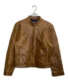 GAP（ギャップ）の古着「シングルライダースジャケット」｜ブラウン