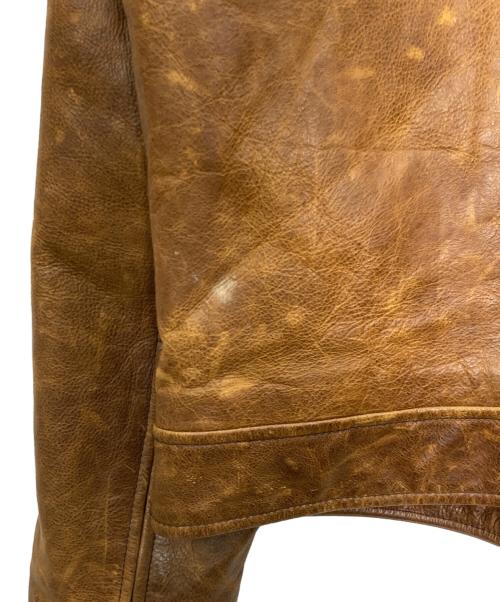 GAP（ギャップ）GAP (ギャップ) シングルライダースジャケット ブラウン サイズ:XXSの古着・服飾アイテム