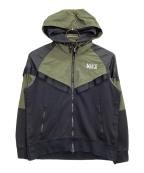 NIKE×sacaiナイキ×サカイ）の古着「AS M NRG Full Zip Hoodie / Full Zip Parker」｜カーキ×ブラック