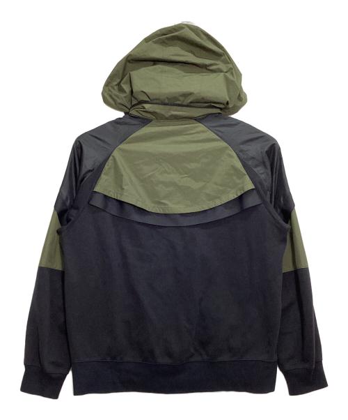 NIKE（ナイキ）NIKE (ナイキ) sacai (サカイ) AS M NRG Full Zip Hoodie / Full Zip Parker カーキ×ブラック サイズ:XLの古着・服飾アイテム