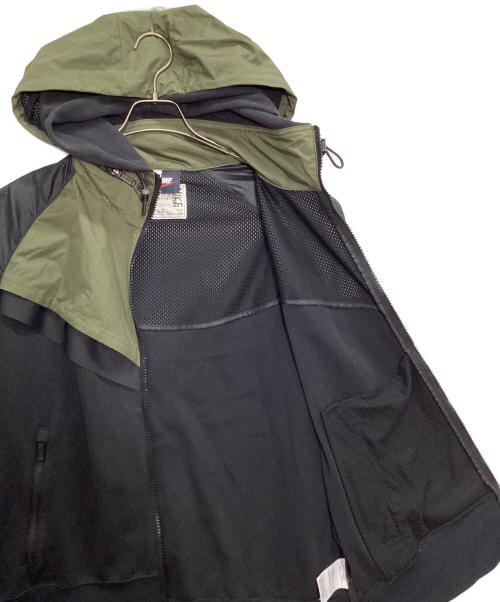 NIKE（ナイキ）NIKE (ナイキ) sacai (サカイ) AS M NRG Full Zip Hoodie / Full Zip Parker カーキ×ブラック サイズ:XLの古着・服飾アイテム